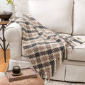 Farmhouse Plaid Throw Blanket Crochet Pattern - (PDF) Digital Download