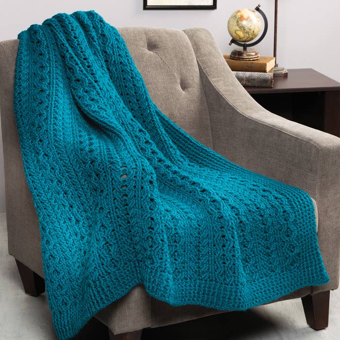 Hills of Ireland Throw Blanket Crochet Pattern - (PDF) Digital Download