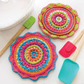 GABBY'S SIGNATURE DESIGNS: Happy Mandala  Hot Pads Crochet Pattern - (PDF) Digital Download