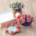 Garden Pot Coasters Crochet Pattern - (PDF) Digital Download