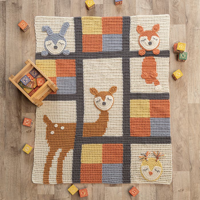 GABBY'S SIGNATURE DESIGNS: Woodland Squares Baby Blanket Crochet Pattern - (PDF) Digital Download