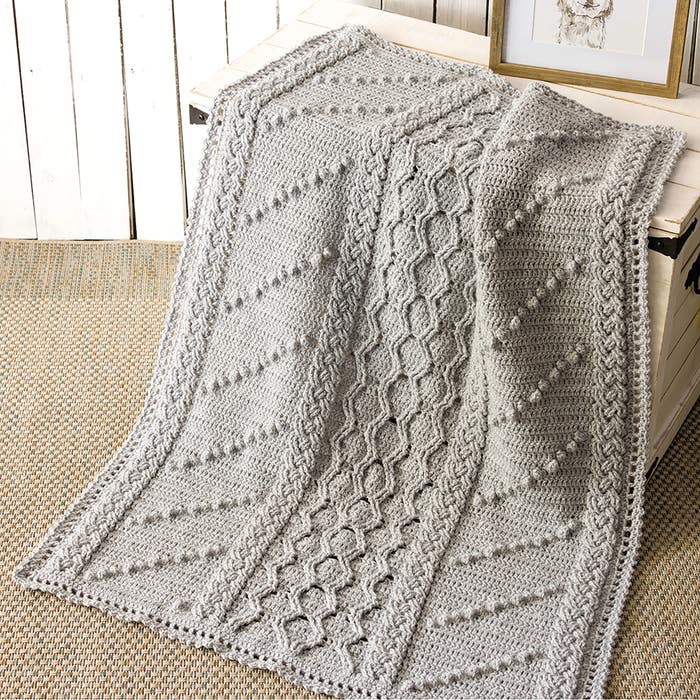 Highland Heather Baby Afghan Crochet Pattern - (PDF) Digital Download