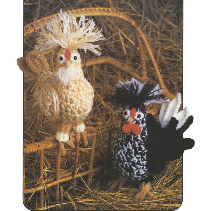 Farmhouse Chickens Crochet Pattern - (PDF) Digital Download