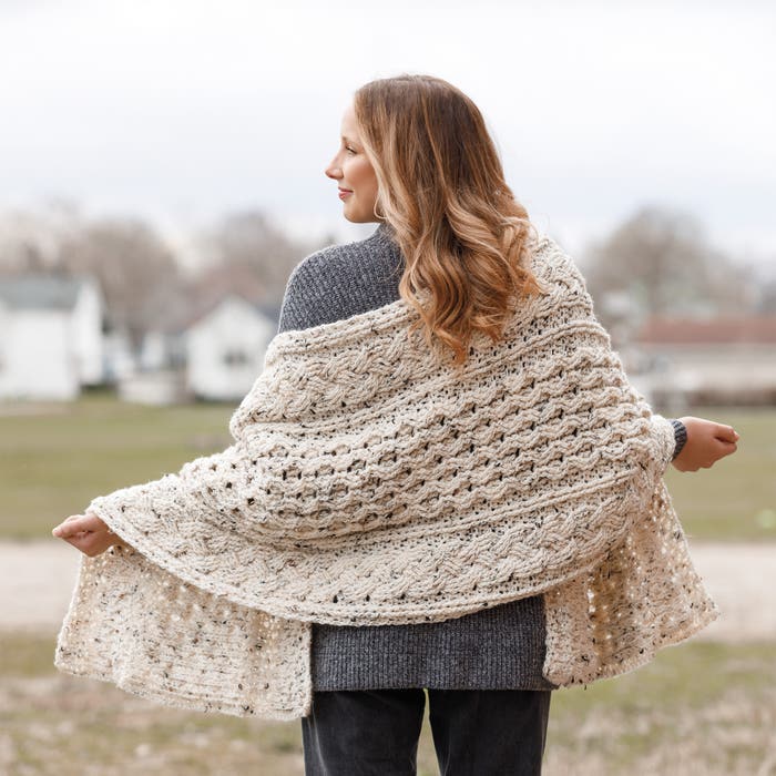 Inishmore Wrap Crochet Pattern - (PDF) Digital Download
