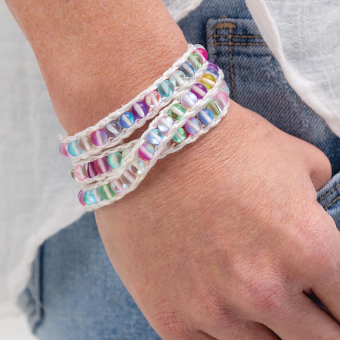 Beaded Effects Bracelet Crochet Pattern - (PDF) Digital Download