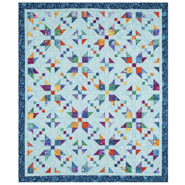 Zinnia Flower Garden Quilt Pattern - (PDF) Digital Download