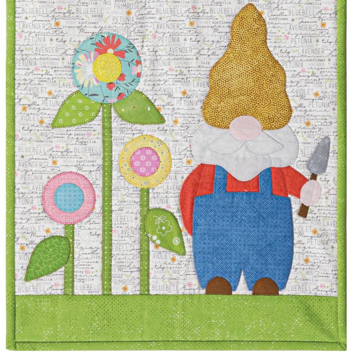 EXCLUSIVELY GABBY'S QUILT DESIGNS: Garden Gnomes Table Runner Quilt Pattern - (PDF) Digital Download