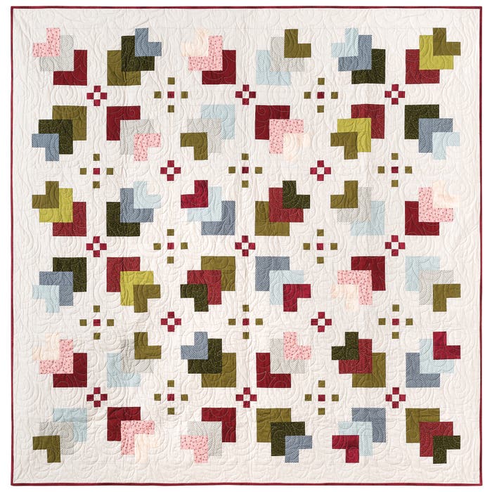 Winter Holly Quilt Pattern - (PDF) Digital Download