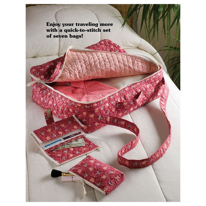 Quilted Travel Bags Quilt Pattern - (PDF) Digital Download