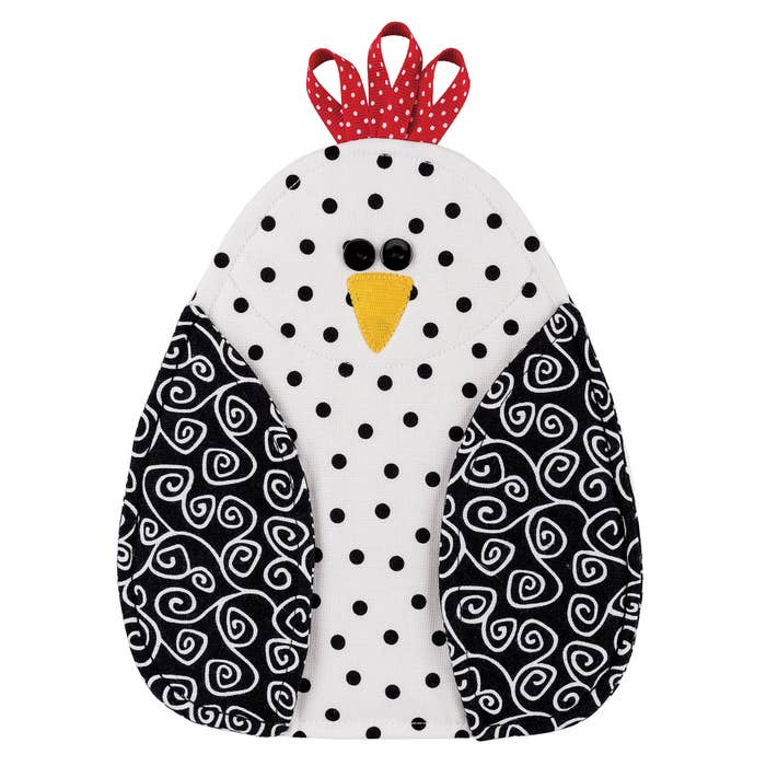 Chicken Pot Holder Sewing Pattern - (PDF) Digital Download