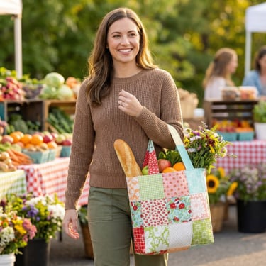 Market Bag Quilt Pattern - (PDF) Digital Download