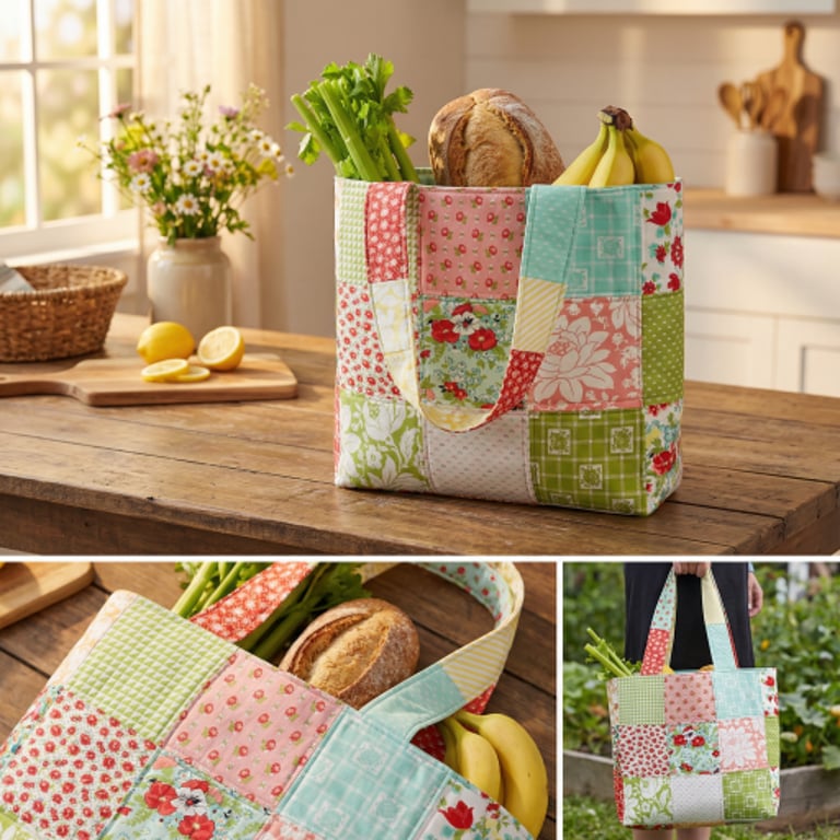 Market Bag Quilt Pattern - (PDF) Digital Download